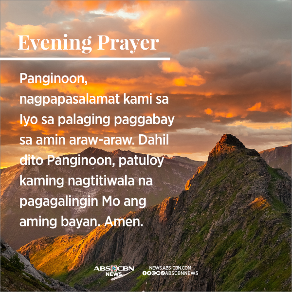 ABSCBNNews's tweet photo. Salamat sa Iyong gabay. https://t.co/yNGmf7J6WO