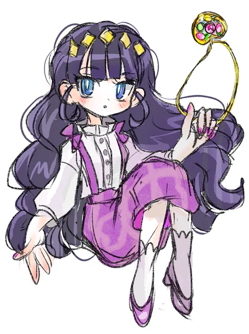 #菓彩あまね #キュアフィナーレ #デリシャスパーティプリキュア #らくがき #イラスト #precure  #デパプリ 夏服最高!。 