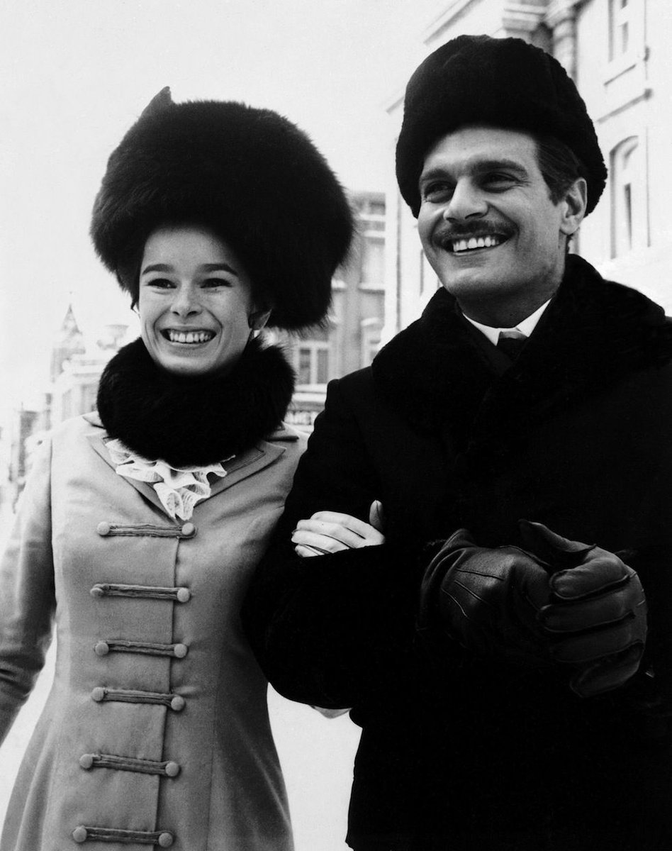 mvparaphernalia's tweet photo. Geraldine Chaplin and Omar Sharif on the set of DOCTOR ZHIVAGO in 1965 https://t.co/9FMZtgMNHx