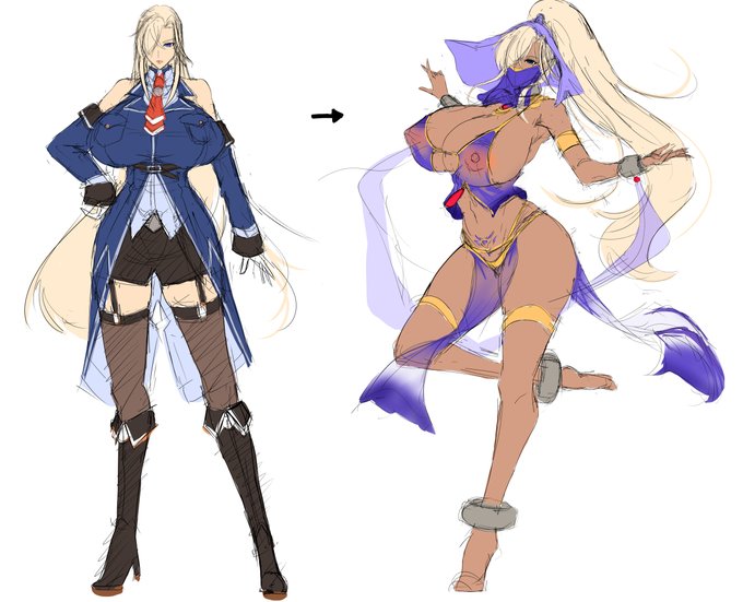 コロナになる前に描いてた絵を漁ってるんだけど、これ、どういったつもりで描いてたんだっけなぁ…。 