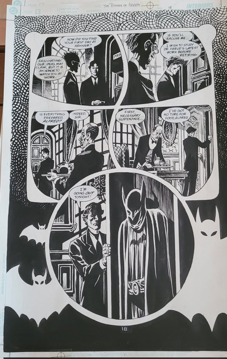 fredtarget's tweet photo. Bon la jai fait sauter la banque
2 planches originales de Alcatena de l excellent elseword batman of arkham de Alan Grant
Cest superbe et la mise en page est exceptionnelle je trouve même que cest meilleur en noir et blanc 
#BatmanDay #dccomics #Batman #elseword https://t.co/vdNOlMpZHj