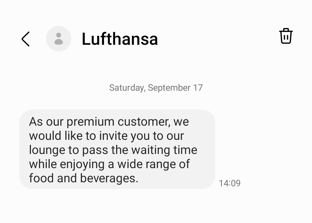 How nice of <a href="/lufthansa/">Lufthansa</a> if just timing was right? Got SMS after 3rd delay while stuck in plane for 40min and will be for next 20 as it looks like. P.S Be faster next time #Lufthansa
