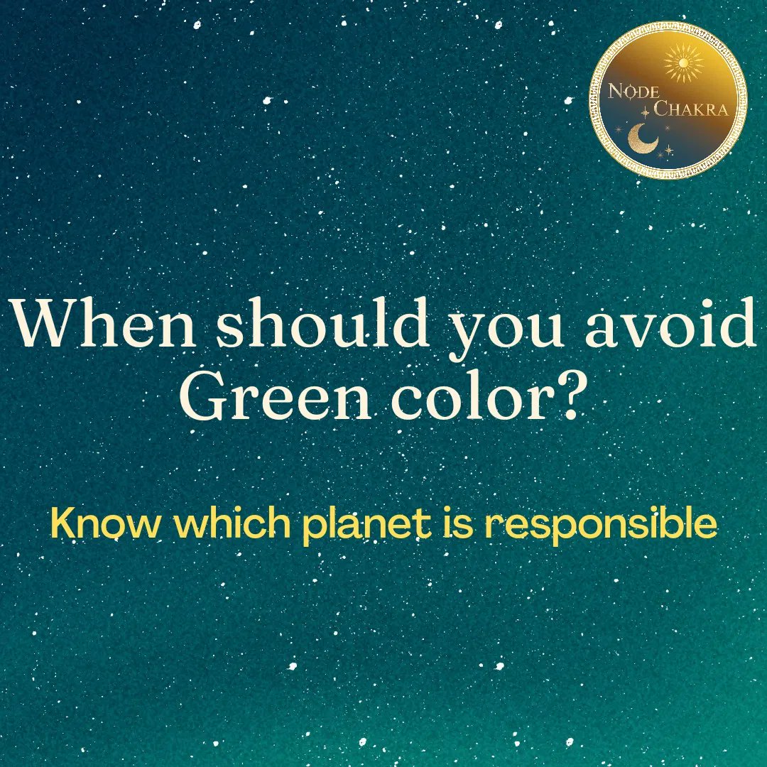 NodeChakra's tweet photo. Why is it a good idea to avoid the color green sometimes?
.
For an in-depth analysis of your horoscope, Book your sessions through Whatsapp at : (+91) 9171819-123.
.
#mercury #retrograde #gemini #virgo #color #green #rainbow
#astrology #vedic #horoscope #Karma #nodechakra https://t.co/6V1bmxZwRP