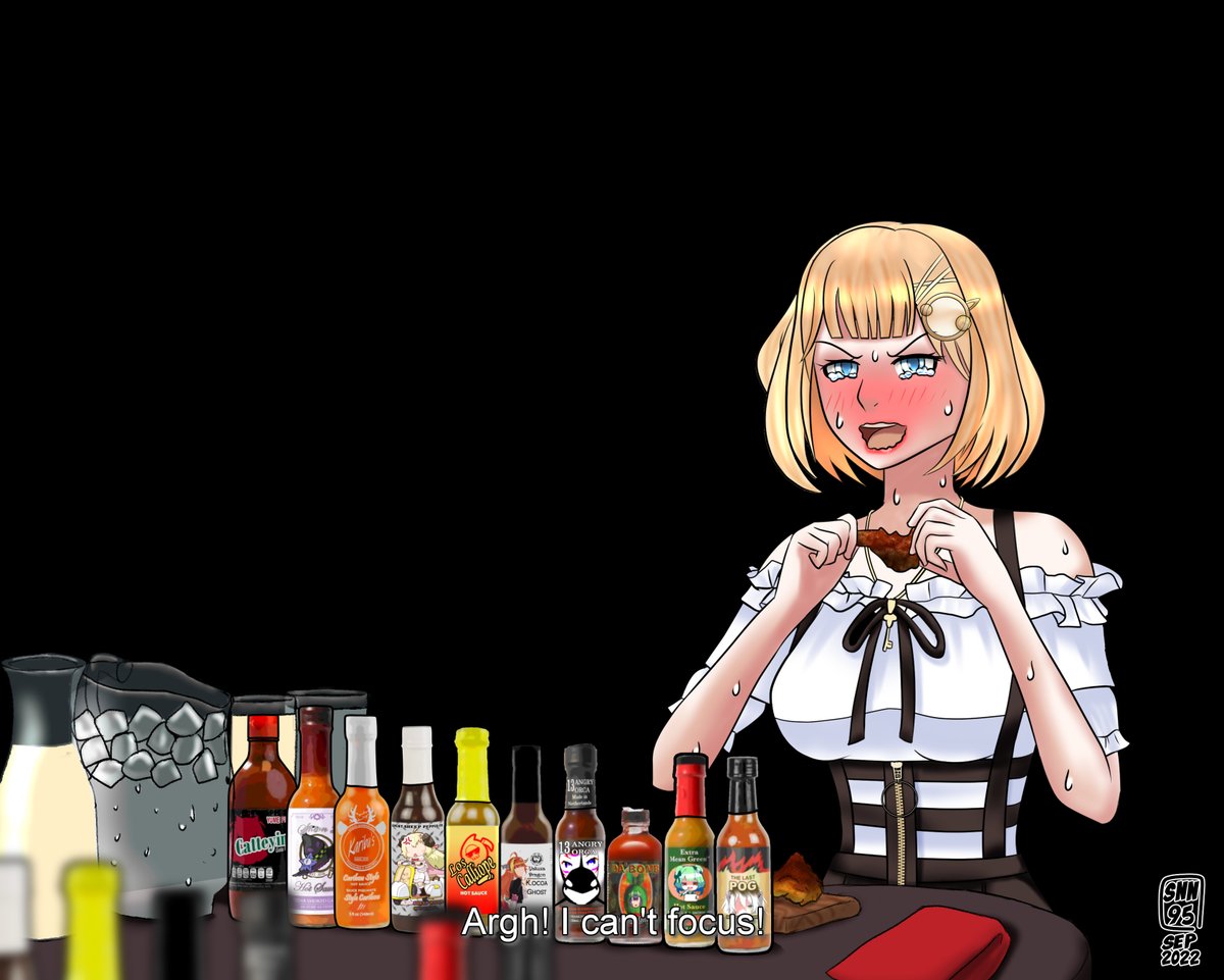 snn1395's tweet photo. "Today, we're joined by @watsonameliaEN 

She's part of 1st gen of Hololive EN VTubers, known for her various mini series &amp; one-off streams. Check out her single, 'Regret' on her YouTube,

Ame, welcome to the show."

#HotOnes #parody #vtuber #hololive #holomyth #ameliaRT #fanart https://t.co/GBtYLH89tQ