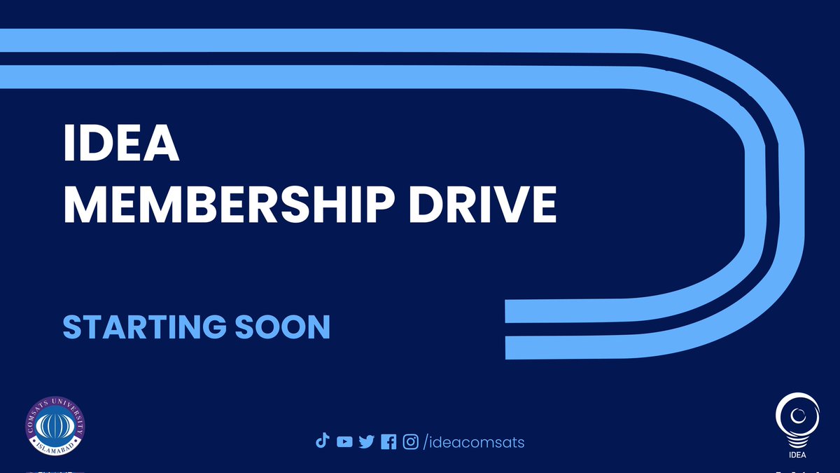 ideacomsats's tweet photo. IDEA is looking for fresh dedicated talent!
Do you think you fit in the category? Then your wait is over, because we're recruiting soon.
Join us and pave your way towards fulfilling your aims and dreams of university life.
STAY TUNED !!!
#IDEACOMSATS #WeAreIDEA #WeAreCOMSATS https://t.co/y51u9AEDfd