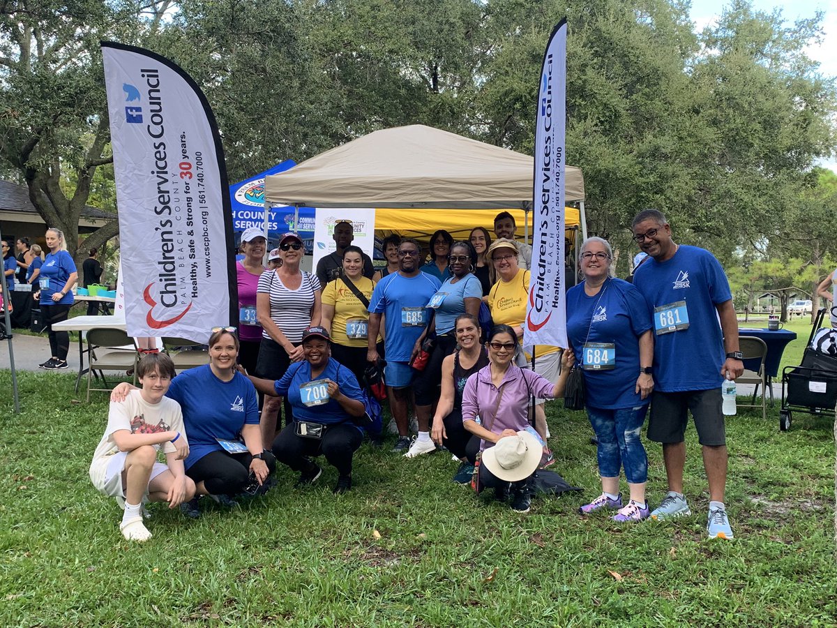cscpbc's tweet image. Team CSC is out at Okeeheelee Park this morning for the Aware & Care 5K to raise awareness of mass violence prevention. #cscpbc