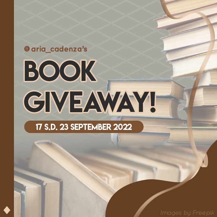 aria_cadenza's tweet photo. ⚡GIVEAWAY BUKU⚡

Aku mau ngadain GA buku untuk kalian!

✓ terbuka untuk siapapun
✓ hadiah untuk 3 pemenang
✓ silakan ikut dengan cara RT twit ini dan minimal 1 utas bertagar #prasetyamembaca (likes are appreciated)

Detail hadiah tercantum di gambar ya, semoga beruntung! https://t.co/mKNhnNnjkT