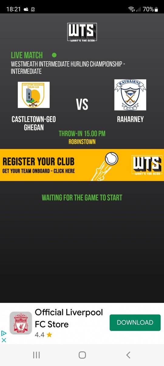 IHC SEMI FINAL TODAY @ 3 PM IN ROBINSTOWN V RAHARNEY