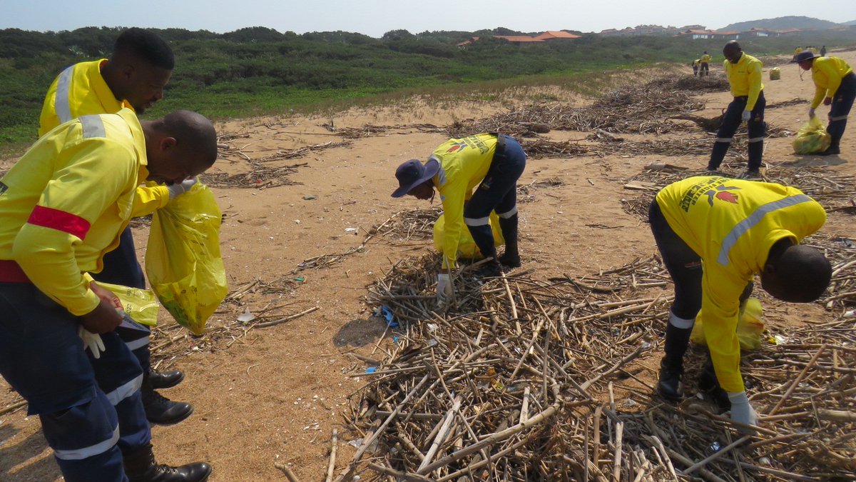wo_fire's tweet photo. #WOF_KZN, @environmentza, @KwaDukuza_LM & partners are embarking on beach clean-ups to mark #International_Coastal_CleanUp_Day to tackle the global waste problem and build up the new & sustainable world.
#GoodGreenDeeds
#RecycleSAWeek
#CleanUp
#Act4SDGs
#ICC2022 https://t.co/4L7nEHtQ4z