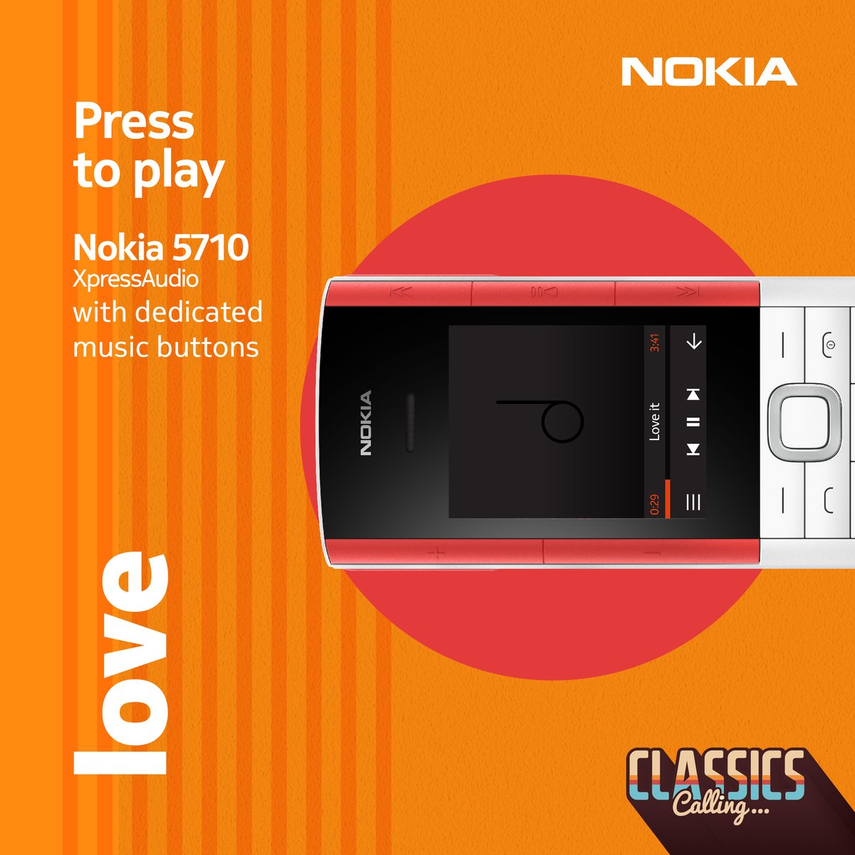 HMDdevicesIN's tweet photo. The all-new Nokia 5710 XpressAudio comes with dedicated music buttons, so you have your tunes on your fingertips.
Buy now: https://t.co/A5ojtRea4p
#ClassicsCalling #Nokia5710XpressAudio #WirelessEarBuds #LoveTrustKeep https://t.co/DM5Q3RCK5Y