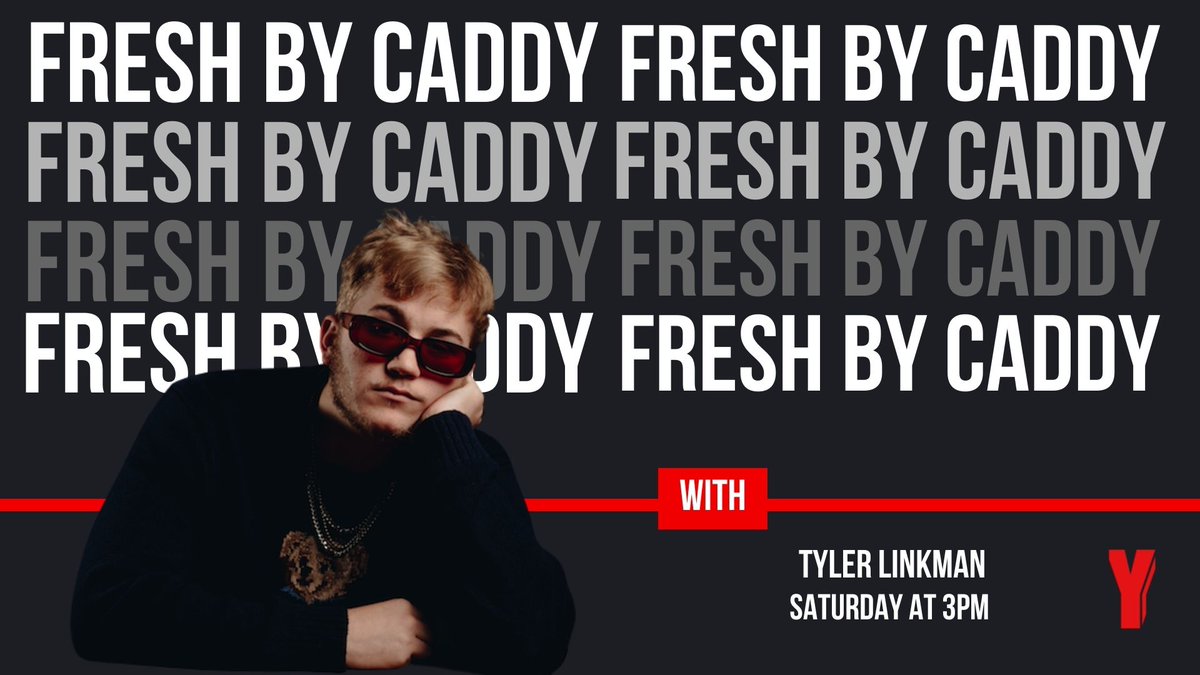 Yfm's tweet photo. This week on #FreshByCaddy, we are hanging out with rapper Tyler Linkman. He takes us through his drip and musical journey on #DripOclock. https://t.co/bvPWa2VJod