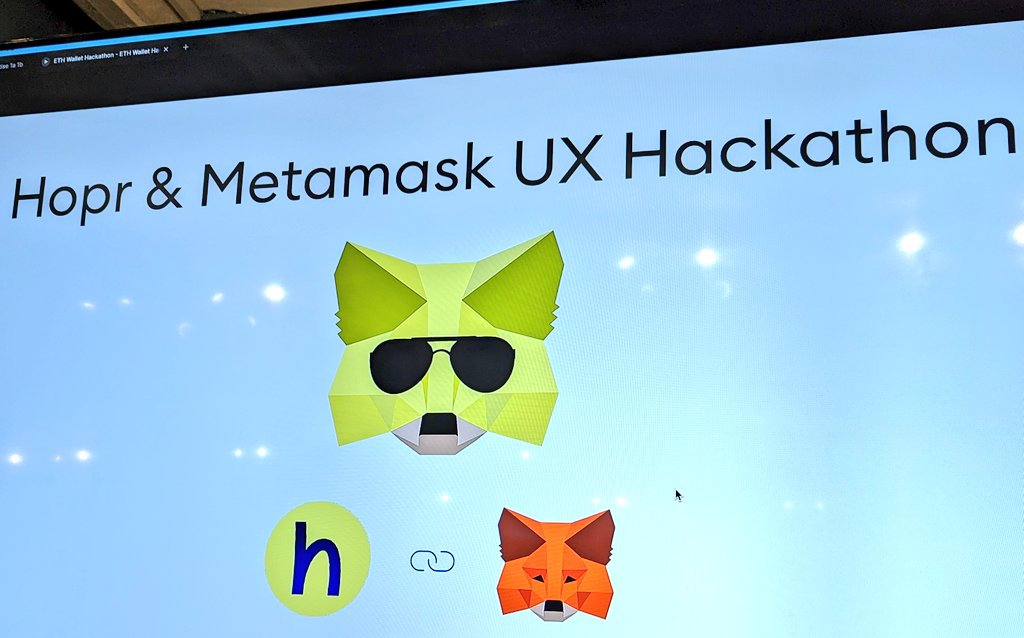 SCBuergel's tweet photo. Amazing @MetaMask &amp; @hoprnet UX hackathon ideas to make the web3 more private &amp; safe than ever before! https://t.co/CruE9sTy8z