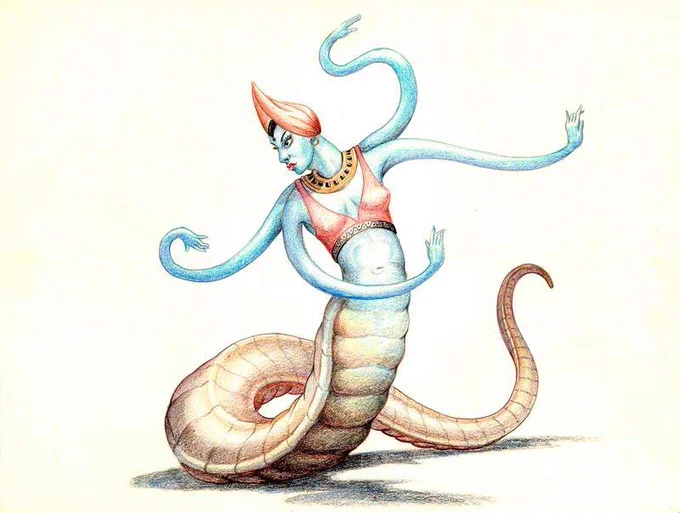 Concept drawings by Ray Harryhausen for BARON MUNCHAUSEN ON THE MOON, dated 1948; the SINBAD trilogy; and JASON AND THE ARGONAUTS. 