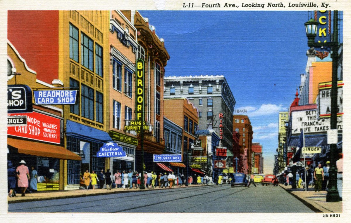 Vintage Classic Postcards on Twitter "fourthavenuelookingnorth