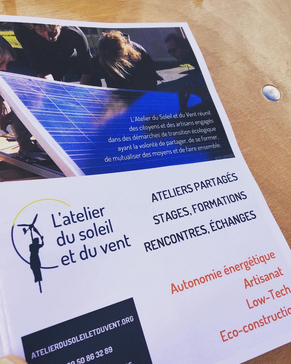 atelierdusoleil's tweet photo. Présents à Alternatiba Poitiers. 
Quartier énergie. RDV cet après-midi au Parc du Triangle d'Or à St Benoit. https://t.co/rBIWrH2GDW