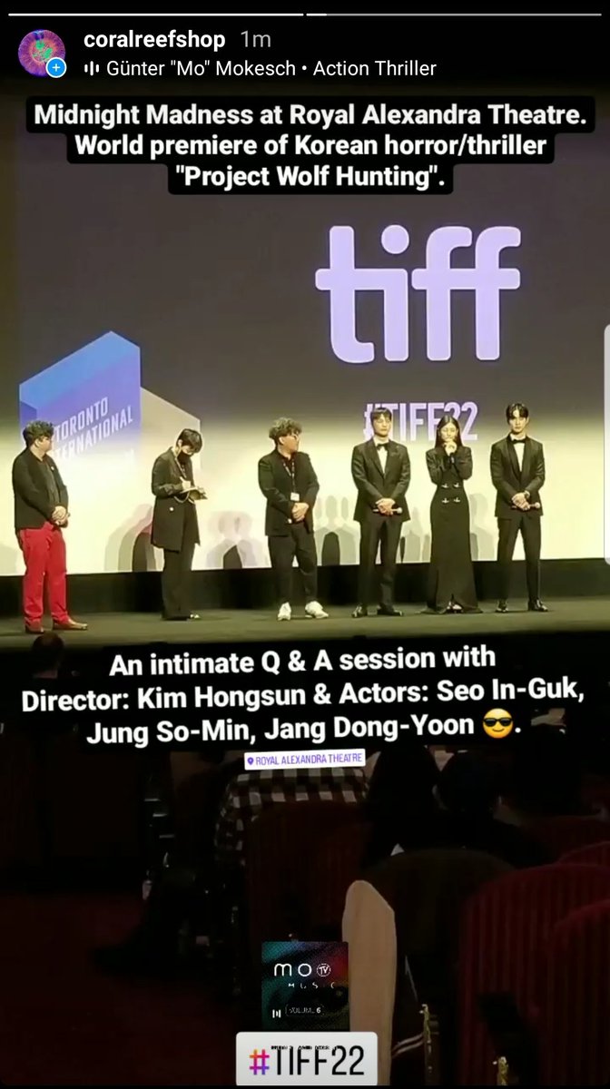 CoralReefShop's tweet photo. Midnight Madness at Royal Alexandra Theatre. World premiere of Korean horror/thriller: "Project Wolf Hunting" 😎. #TIFF22 https://t.co/2ikXMLuN8i