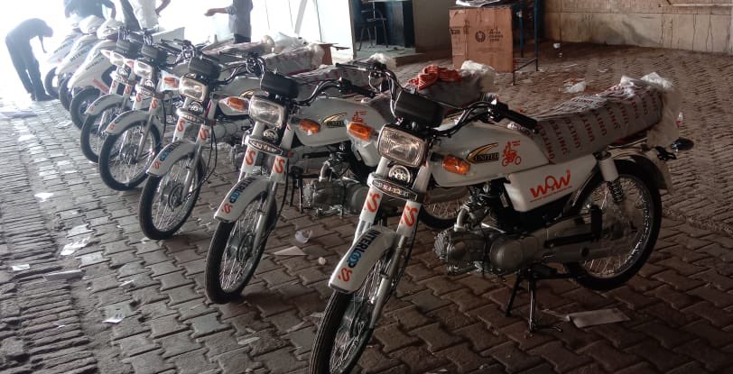 FoundationSufi's tweet photo. It’s almost time!

#WomenOnWheels motorbike &amp; scooties all set for the start of training in Faisalabad on 19th September! 

Can’t wait to train our awesome women with support of @InterloopLtd 

#BWoW https://t.co/nkJcjThBIS