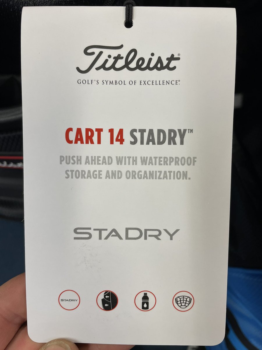 WragBarnProShop's tweet photo. 🔥🚨🔥🚨🔥🚨🔥🚨🔥🚨🔥🚨🔥
@TitleistEurope StaDry Cart 14 Waterproof &amp; Cart 14 Bags are on offer in store here @WragBarn Drop by to take a look, 19 to choose from. Get yourself an amazing for the coming autumn/winter season #golf #golfbags #titleist #stadry #14way #teamtitleist https://t.co/gSNHSOgBL5