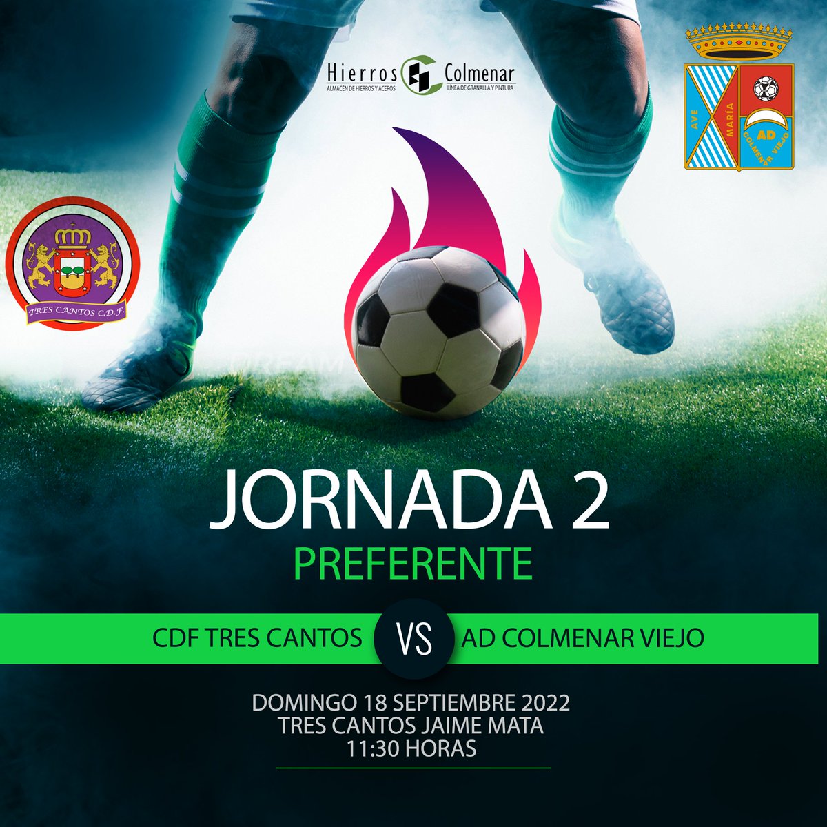 adcolmenarviejo's tweet image. 🤍❤️🤍 PRIMER EQUIPO | PARTIDO

📅 Dom. 18 Sep.
⏲️ 11:30 H
⚔️ Tres Cantos 🆚 @adcolmenarviejo
🏟️ #JaimeMata

#SienteADCV 
#AupaAgrupa