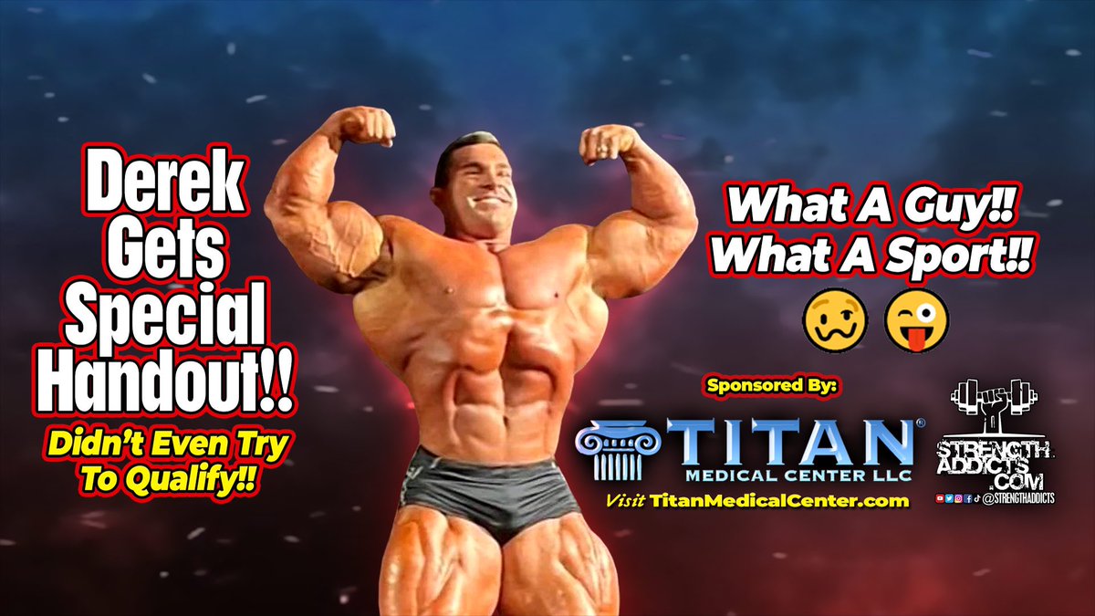 Derek Gets Special Handout
By Christian Duque
Read It 🫣👉 strengthaddicts.com/dereks-gets-sp…

👊All Content Powered By <a href="/TitanMedicalCen/">Titan Medical Center</a>