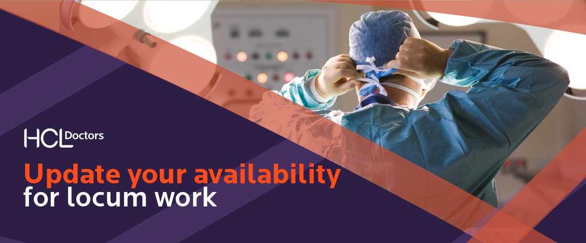 HCLDoctors's tweet image. Interested in us contacting you about locum shifts? Update your availability and we'll make sure you are aware of the opportunities that suit you! bit.ly/3lxgzUc