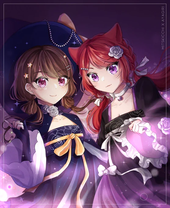 magical girls chep and aya at your service  x   