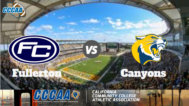 CccaaBaseball's tweet photo. Fullerton 🆚  Canyons | CCCAA Football 
🗓️ Saturday, 09/17,2022
📺: https://t.co/BjHG4ifzAI    
🏈 : Kickoff at 6:00 PM

@HawaiiSac @hoodiekev
@hurse_a @iamTadan @JFong04
@ImanAggie06 @Isaiah_world4u
@its_show1time @J_Calvin17 @Jbrown1_ 
@J_Drake93 @JaDenBarrow3 @JahmeerC9 https://t.co/96UViCIaFW