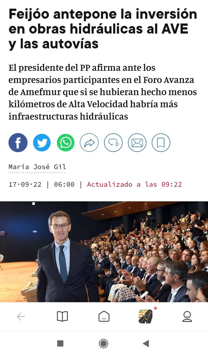 El islas ferroviarias que opina de lo que dice su jefe menos autovías y menos ave nos quieren tener en los años 30 <a href="/JRDiezdeR/">JR Díez de Revenga</a> no te veo haciendo tuit denunciando las palabras de tu líder que quiere que la región no avancé en comunicación terrestre