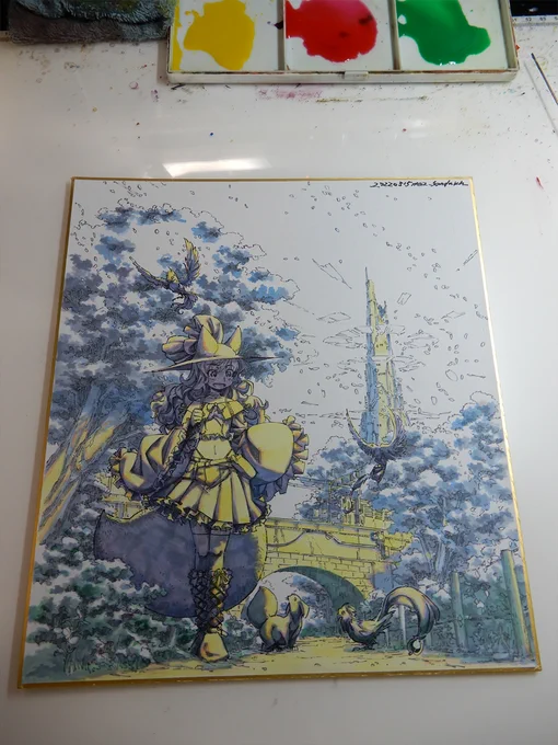 色影。この作業だけでだいぶ時間がかかった。 