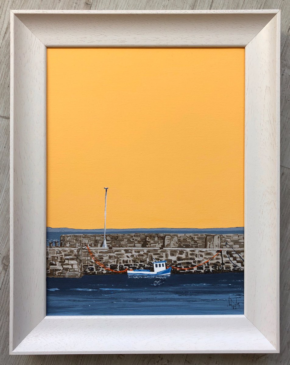 This painting depicts a harbour not too far from Edinburgh. Do you recognise it?