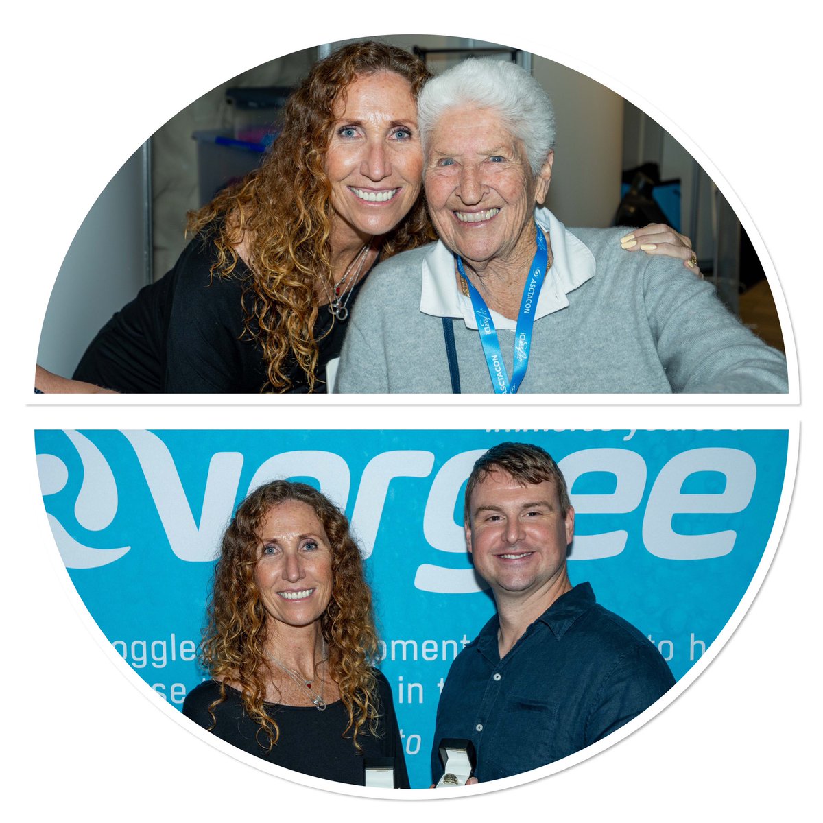 hansonmedia's tweet photo. Congrats to latest Australian Swim Team coaches Janelle Elford #144 & David Proud #145 presented with their official Coach rings & numbers on the Gold Coast tonight with Olympic legend Dawn Fraser on hand to celebrate @asctaMULTIMEDIA @SwimAustralia #SwimCon22 #unleashed #Vorgee https://t.co/sjEceKfFdP