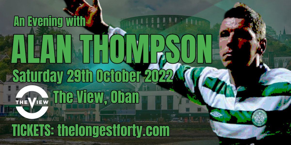 TheLongestForty's tweet photo. 🔥 𝐆 𝐈 𝐕 𝐄 𝐀 𝐖 𝐀 𝐘 🔥

We’re offering one lucky 🍀 person the chance to win 2 Gold tickets for 𝐀𝐧 𝐄𝐯𝐞𝐧𝐢𝐧𝐠 𝐰𝐢𝐭𝐡 @Alantommo8 at @theviewoban next month

To enter:

🟢 LIKE
🟢 RETWEET

We’ll choose a winner on tomorrow. T&amp;C’s apply #Longest40 #Oban https://t.co/oBEbE3vaZD