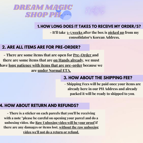 DreamMagicShop's tweet photo. Dream Magic Shop PH 

You can use this #'s for you to easily see our updates, on going PH Go's, On Hands and Feedbacks 💜

#DreamMagicShopUpdate
#DreamMagicShopFeedbacks
#DreamMagicShopPHGo
#DreamMagicShopOnHands 
#DreamMagicShopPHGiveAway https://t.co/ApCCeqE9Uy