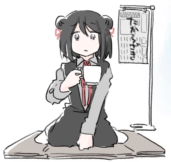 クイズに不正解しすぎて椅子がダンボールになる黒江ちゃん 