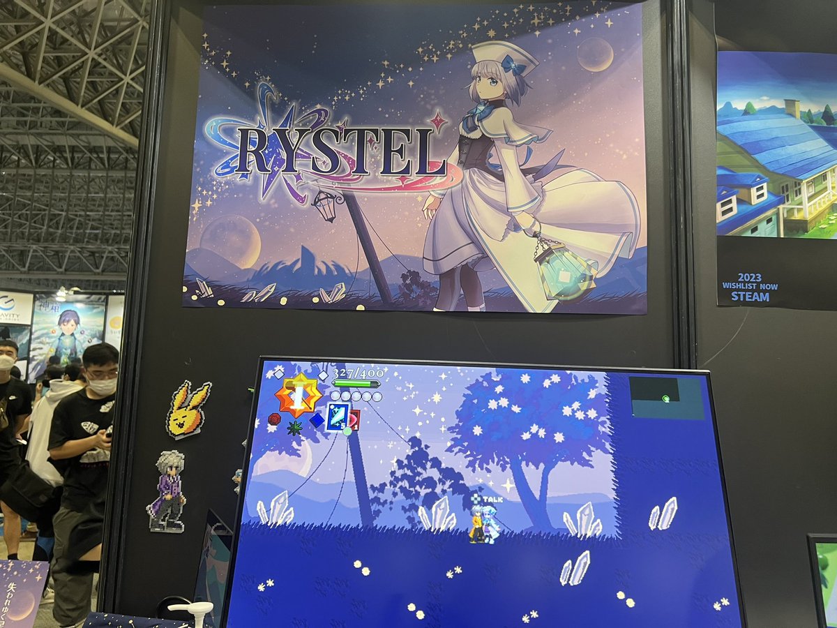 u_te6's tweet photo. RYSTEL試遊させていただきました〜(*´ч`*)
バトルスタイルの切り替えなど
色んなゲーム要素が含まれていて
やれることが多くとても面白かったです!
爽快感と手応えのある操作や、隠し要素などのやり込みもあってとっっっぅっても魅力的でした🥺✨
#東京ゲームショウ
#TGS
#RYSTEL https://t.co/m5HPY7HBMR
