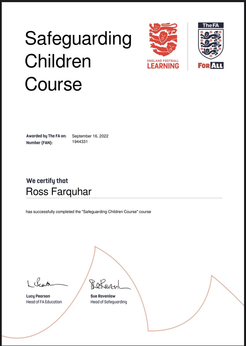 Ross_Farquhar19's tweet photo. Got a certificate to back up I can put out some cones at training and pre-game 😂
Glad I got this done finally and interest now registered for Ufea C course.
#playertocoach
@dunmowtownfc https://t.co/u98cBN0ipq