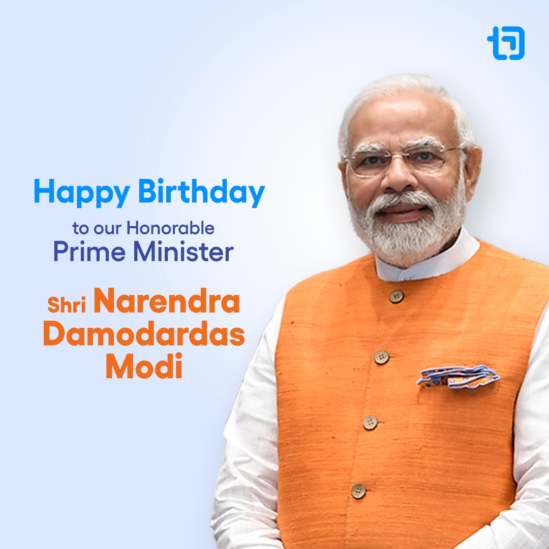 TimDAgency's tweet photo. Happy Birthday @Narendra Modi Sir.
Wishing you good health and a great year ahead. Keep inspiring us for making @_DigitalIndia.

#HappyBdayPMModi  #NarendraModiBirthday      #HBDModiJi  #HappyBirthdayModiji  #DigitalIndia  
#TimDWishes #DigitalizeYourGoal  #TimDigital 

@PMOIndia https://t.co/z7C5wVPbyZ