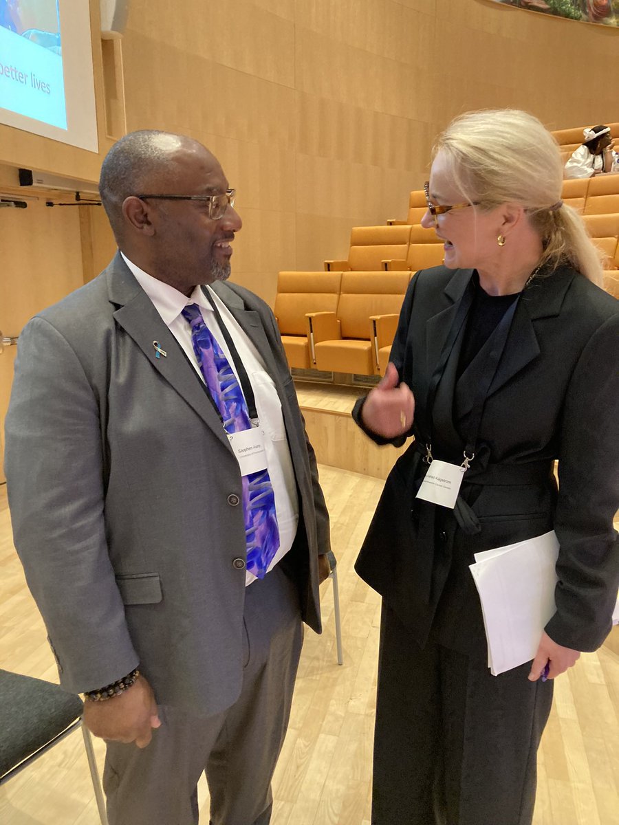 ulrikaarehed's tweet photo. Honored to participate in the European Launch of the Lancet Oncology Commission on Cancer in sub-Saharan Africa. Especially privileged to meet @FirstLadyRwanda #collaboration #globalcancercontrol #equity #cervicalcancerelimination #leadership https://t.co/jX9kTuvIiJ