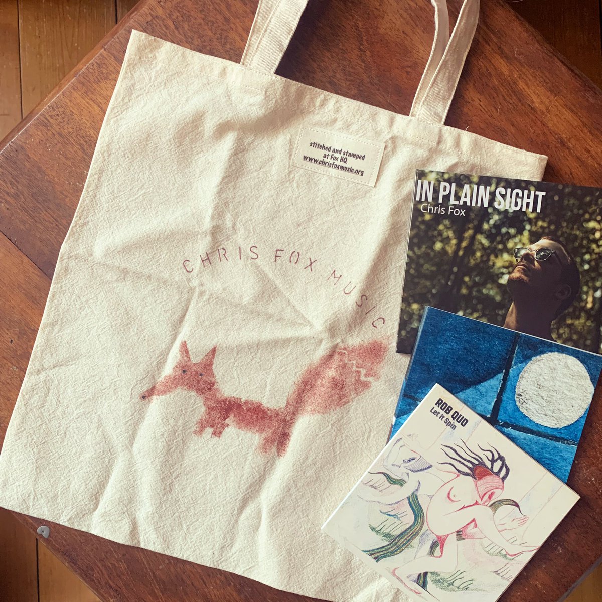 theckone's tweet photo. Great gig swag from this week’s LaTR at Three Hounds.
CD’s from Rob Quo, new album from Chris Fox and the Fox tote bag that I know some cheeky family member will swipe.
Memories of a wonderful night.
#LaTR #Original #Acoustic #Live #Music #Merchandise #CD #ToteBag #Gig #Swag https://t.co/lrryzCDSrH