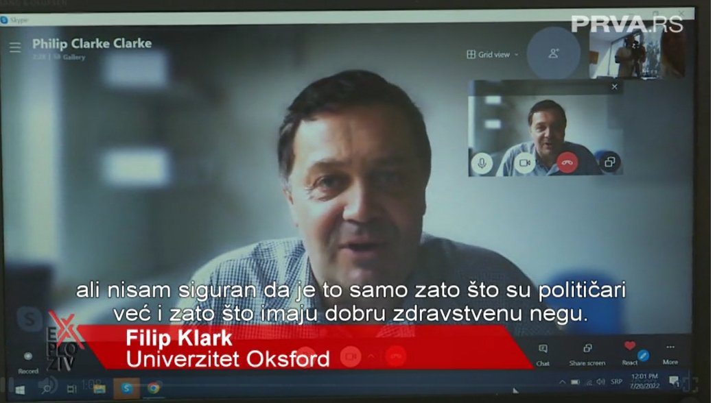 Philip M Clarke (@pmc868) on Twitter photo Our study with <a href="/antranduy1/">An Tran-Duy</a> <a href="/larryroope/">Larry Roope</a> @aidybarnett showing longer life-expectancy of politicians has been covered by Serbian TV
link.springer.com/article/10.100…
It would be great to build on this study by adding more countries. <a href="/HERC_Oxford/">Health Economics Research Centre (HERC)</a> <a href="/Oxford_NDPH/">Oxford Population Health (OxPop)</a>
prva.rs/web-tv/info/ex… Our study with <a href="/antranduy1/">An Tran-Duy</a> <a href="/larryroope/">Larry Roope</a> @aidybarnett showing longer life-expectancy of politicians has been covered by Serbian TV
link.springer.com/article/10.100…
It would be great to build on this study by adding more countries. <a href="/HERC_Oxford/">Health Economics Research Centre (HERC)</a> <a href="/Oxford_NDPH/">Oxford Population Health (OxPop)</a>
prva.rs/web-tv/info/ex…