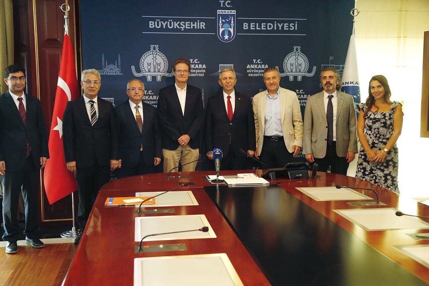EUDelegationTur's tweet photo. Ambassador Nikolaus Meyer-Landrut visited @ankarabbld Mayor @mansuryavas_en in his office today as part of the European #MobilityWeek. Ambassador stated that @ankarabbld is a key partner in enabling change and transformation in increasing smart and sustainable mobility https://t.co/5rYmSOPbuq