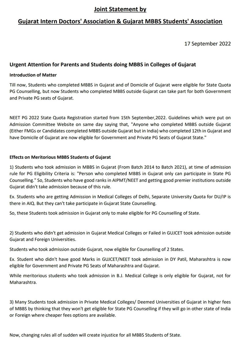 Gujarat Intern Doctors' Association - GIDA tweet media