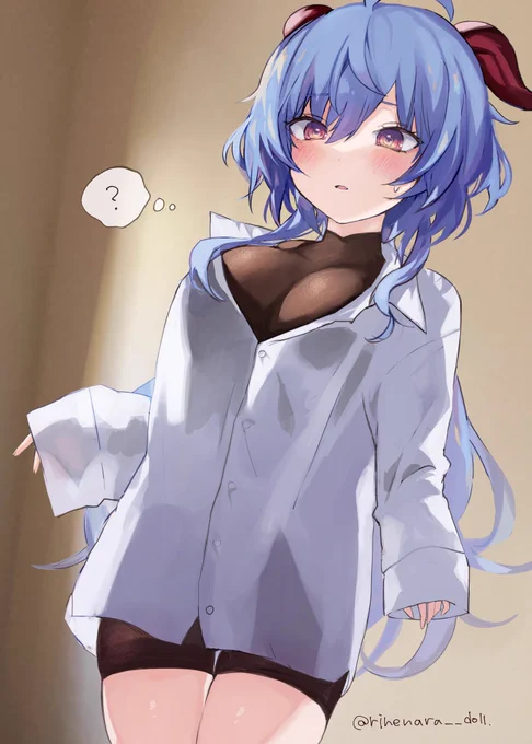 「これが..異国の仕事服...?」 #原神 