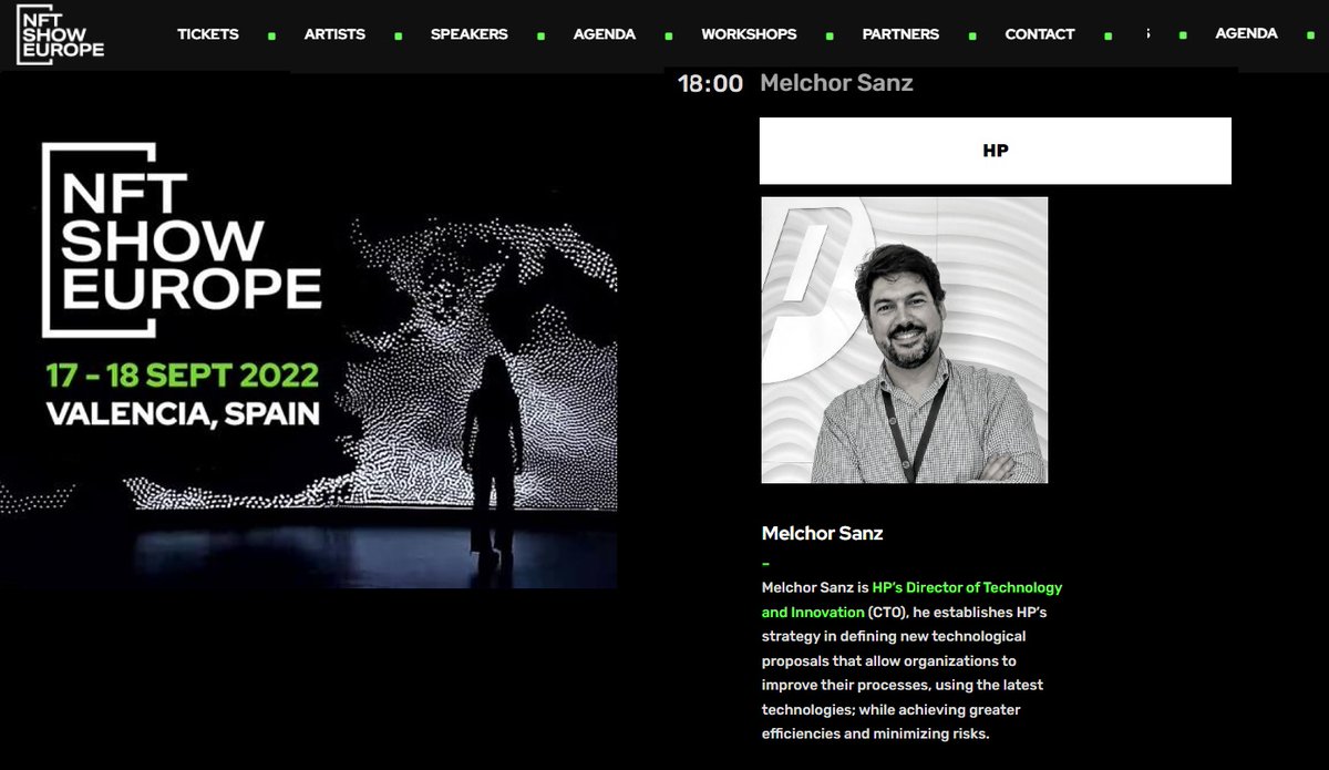Melchor Sanz (@melchor_sanz) on Twitter photo Estoy en #MuseudelesCiències en el encuentro de arte digital @nftshoweurope #NFTSE22
Nos vemos en el stand de <a href="/HPEspana/">hpespana</a> y <a href="/gruposolitium/">Grupo Solitium</a>
¿Qué hace <a href="/HPEspana/">hpespana</a> y <a href="/gruposolitium/">Grupo Solitium</a> en este evento? Te lo cuento esta tarde a las 18.00 y mañana a las 16.30h Estoy en #MuseudelesCiències en el encuentro de arte digital @nftshoweurope #NFTSE22
Nos vemos en el stand de <a href="/HPEspana/">hpespana</a> y <a href="/gruposolitium/">Grupo Solitium</a>
¿Qué hace <a href="/HPEspana/">hpespana</a> y <a href="/gruposolitium/">Grupo Solitium</a> en este evento? Te lo cuento esta tarde a las 18.00 y mañana a las 16.30h