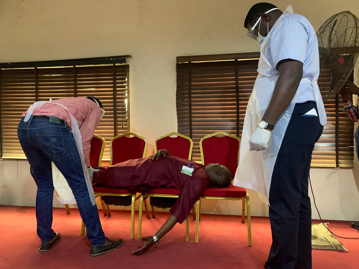 NiniolaWilliams's tweet photo. A little bit of Nollywood goes a long way.
Check out our participants acting 😁 we discovered some hidden talents while they learned
#Simulation #Acting #InfectionControl #TestingCapacity https://t.co/0rtvlSMl4o