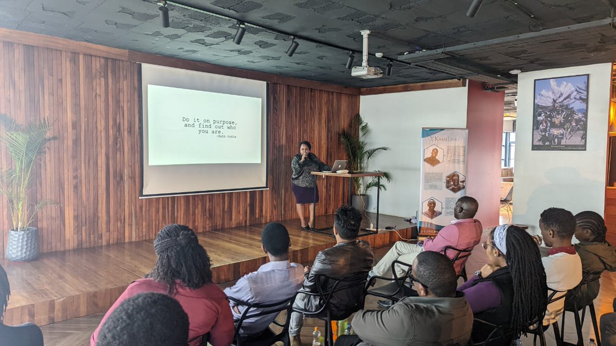 KamiLimu's tweet photo. Our founder and CEO, Dr. @chao_mbogho 's message to our new group of mentees:

"Do it on purpose,
and find out who you are" https://t.co/PzxUsd6BX6