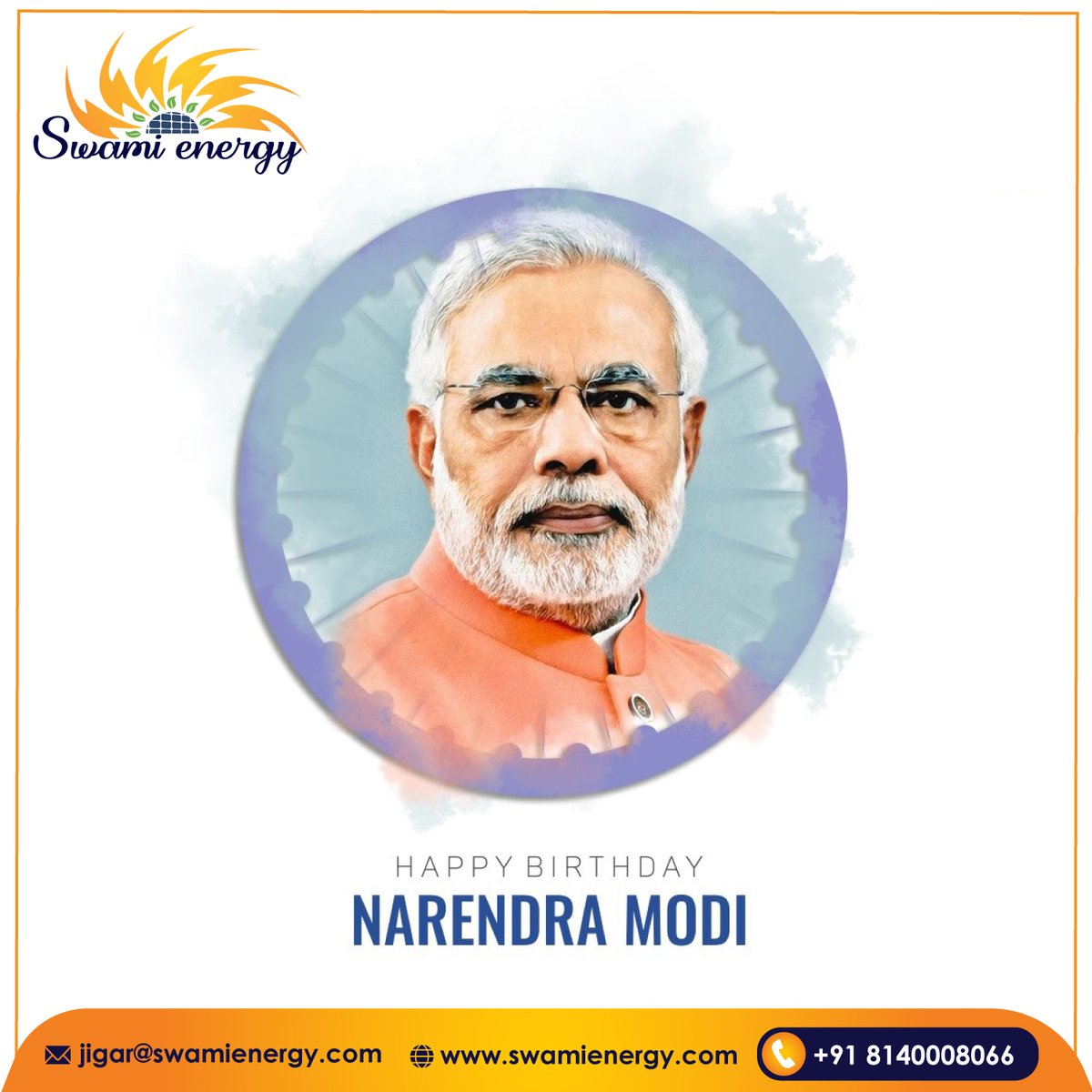 swamienergy's tweet photo. Happy birthday to the man who inspired millions to dream…Thank you for the unforgettable memories… Happy birthday Modi ji!🙏🏻🇮🇳

#NaMo #HappyBirthdayPM #PrimeMinister #India #NarendraModi https://t.co/aDaJy5Ln0m