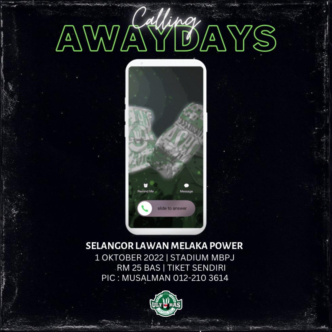 UltraTamingSari's tweet photo. Ayuh langgau Selenger! 

Panggilan untuk semua anak Melaka. Mari bersama-sama bergerak ke Stadium MBPJ. Ayuh hubungi nombor tertera dengan segera! 

Jangan pernah wujud rasa kesal dan sesal menyokong Melaka. Sahut panggilan ini! 

#BersamaSemula
#JuangSampaiMati
#KurvaROM https://t.co/o1oFhJG3Ng