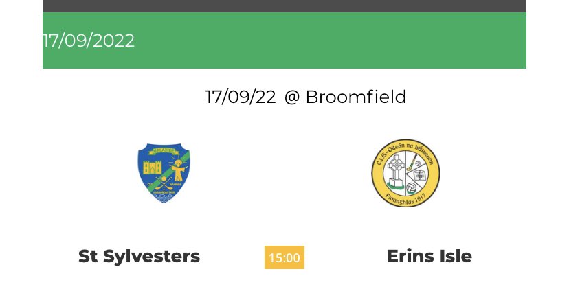 OfficialSylsGAA's tweet photo. Best of luck to our teams in Championships today! U16 hurlers away, Minor ladies in the semi final of the Div 2 Shield at home and our Senior Men footballers in the SFC2 Qtr Final later!  💙💚👊🏻 https://t.co/yUEPz49MIn