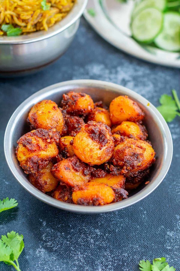 Ticklingpalates's tweet photo. Try this spicy &amp; fiery vegetarian Baby Potato Sambal
Recipe - https://t.co/R08KxRDSzx https://t.co/13JGO5iNGa